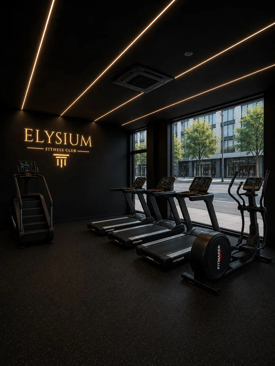 Zona de cardio con cintas de correr y escaladora